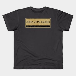 Aliska text black retro - Jerry Jeff Walker Kids T-Shirt